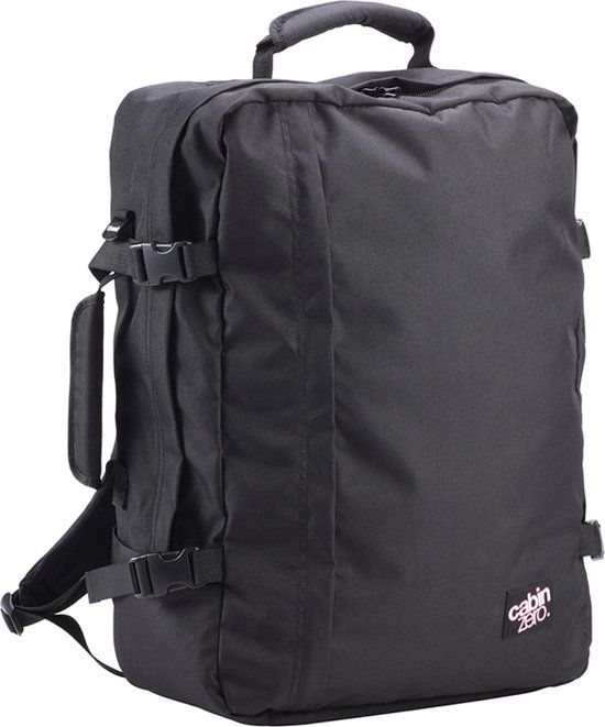 CabinZero Classic 44L Handbagage Rugzak - Zwart - 51x40x20cm - 44 Liter - Polyester