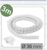 Quadrios 25CA748 Kabelslang 36 mm (max) Wit 3 m