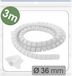 Quadrios 25CA748 Kabelslang 36 mm (max) Wit 3 m