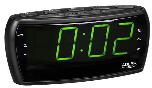 Adler AD 1121 - Wekkerradio - Zwart - AM/FM - LED Display