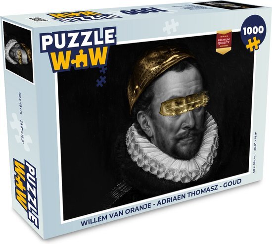 MuchoWow Puzzel Willem van Oranje - Adriaen Thomasz - Goud - Legpuzzel - Puzzel 1000 stukjes volwassenen