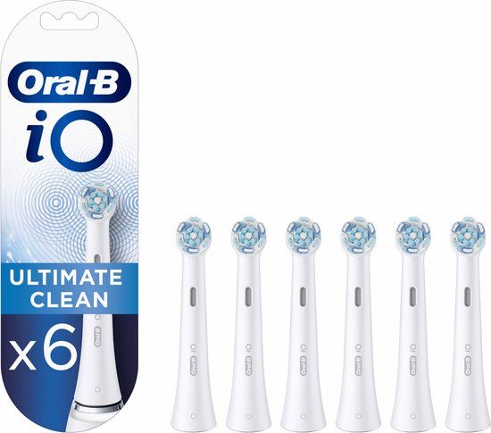 Oral-B iO Ultimate Clean Opzetborstels - 6 stuks - Wit