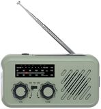 Unyqoos® Radio portable d'urgence avec manivelle et batterie externe pour activités de plein air