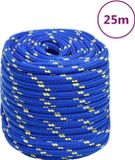 vidaXL - Boottouw - 18 mm - 25 m - polypropeen - blauw