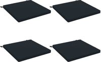 vidaXL - 4-Piece - Zitkussens - SOEST - 4 - st - 100% - Polyester - Donkerblauw