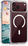 Casecentive Siliconen MagSafe hoesje iPhone 18 Pro Transparant