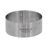 De Buyer Geperforeerde RVS Rechte Tart Ring - 55x35mm