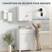 Homcom Armoire à pharmacie - Panneau de particules - 53x20x53cm - Blanc