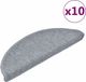 vidaXL Trapmatten - 10 stuks - Lichtgrijs - 65x24x4 cm