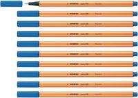 STABILO Premium fineliner point 88 - 10 Stuks - Donkerblauw