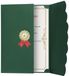 Certificaathouder A4 - Vergulde Certificaathouder voor Diploma's & Afstuderen - Groen