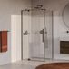 Brauer Stellar - Douchecabine met Draaideur - Helder Glas - 100x100x200 cm - Omkeerbaar - incl. Glascoating - PVD Gunmetal Geborsteld