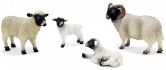 MOJO Zwart Gekleurd Lammetje Liggend - Speelfiguur