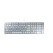 CHERRY KC 6000 SLIM FOR MAC Clavier Bureau USB QWERTY Scandinave Argent