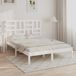 Maison Exclusive - Cadre de lit sans matelas blanc bois massif 140x190 cm