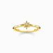 Thomas Sabo Ring Dames 925 Zilver Geel Verguld Maat 60 TR2317-414-14