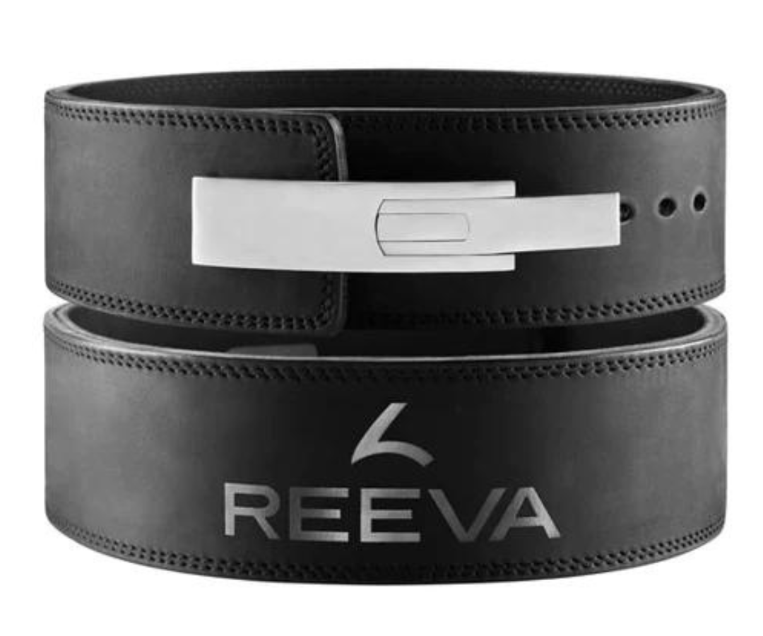 Reeva Sportgear Reeva Nubik Leer Lifting Belt - Halterriem - Zwart