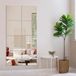 Muzilife Tuiles miroir en verre, 4 pièces, 30 x 30 cm, miroir mural DIY avec 4 tapis autocollants, set miroir HD dans la cuisine, le salon et la salle de bain