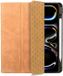 Rosso Elite Hoes Geschikt voor iPad Pro 13 (2024/2025) - 2-in-1 Echt Leer Book Case en Back Cover - Magnetisch Uitneembaar Hoesje - Beschermhoes Lichtbruin