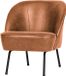 WOOOD BePureHome Vogue Fauteuil - Recycle Leer - Cognac