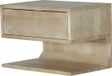 Giga Meubel Table de chevet suspendue Malma - Naturel - Bois de manguier - 45x30x30cm
