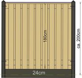 Merkloos Tuindeco Berton paal Amstel gecoat driewegsmodel 280 cm