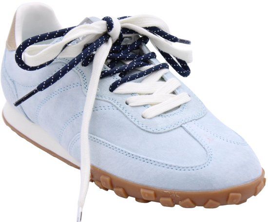Boax Studio - Lage sneakers - Suède - Lichtblauw - Vrouwen - Maat 39