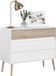Parisot Ladekast Hardy 91cm Met 3 Lades - Blanc/chêne