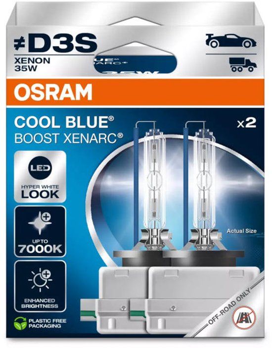 Osram Cool Blue Boost Xenarc Xenon D3S 66340CBB-2HB Set