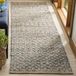 Safavieh Bohemian Indoor Hand Tufted Abstract Collection, ABT340, in Ivory / Charcoal, 60 X 91 cm