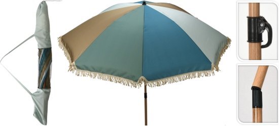 Pro Garden Parasol - 200 cm - Blauw