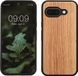 kwmobile telefoonhoesje geschikt voor Google Pixel 9a - Hoesje met bumper in lichtbruin / bruin - Backcover - hout