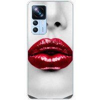 1001 coques Rode Lippen Siliconen hoesje compatibel met Xiaomi Mi 12T, Xiaomi Mi 12T Pro
