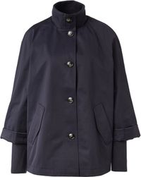comma Outdoor-Jacke Vrouwen Navy Polyester/Katoen Regular Fit
