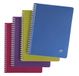 Clairefontaine 329725C Collectie Linicolor Intensive Pak met 10 Spiraalschriften - 17x22 cm - 100 Pagina's Kleine Ruitjes - Wit Papier 90 g - Polypro Omslag - Willekeurige Felle Kleuren