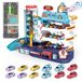 Jouets garage parking garage jeu - Trois étages - Avec ascenseur et 12 véhicules - Rampes et autocollants