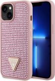 Guess Rhinestones Back Cover iPhone 15 - Roze