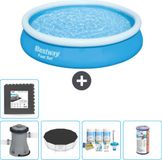 Bestway Fast Set Bestway Rond Opblaasbaar Fast Set Zwembad - 366 x 76 cm - Blauw