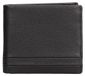 Momo Design Portefeuille pour hommes, en cuir véritable, noir, fin et compact