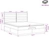 vidaXL Ottomaanse Bed met Matras en LED Donkerbruin 140 x 200 cm Stof