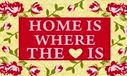 Gift Company deurmat Home Is Where The Love Is, Kokos, 75 x 2 x 45 cm