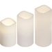 Star Trading Paul Bougies LED d'extérieur Set de 3 Blanc