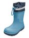Playshoes Uniseks regenlaarzen voor kinderen, gevoerde rubberlaarzen, Blauw gevoerd, 27 EU