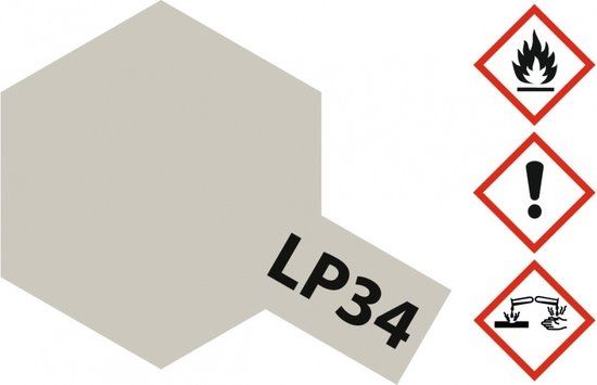 Tamiya LP-34 Light Grey - Matt - Lacquer Paint - 10ml