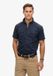 Superdry Military overhemd met korte mouwen voor heren, katoen, maat M, eclipse navy