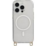 Selencia Rivièra MagSafe Backcover met afneembare haakjes voor de Apple iPhone 15 Pro - Transparant