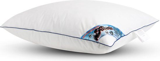 Fabiola Half Dons Hoofdkussen - 60x70cm - Zacht - Wit