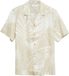 s.Oliver Gebloemd Linnen Casual Overhemd Lange Mouw Regular Fit Mannen Beige XL