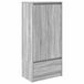 vidaXL Kast met lade, grijs Sonoma, 55,5 x 34 x 119,5 cm, houtvezel