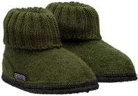 Bergstein Pantoufles - Pantoufles pour dames, hommes et enfants - 100% Laine vierge - Forest